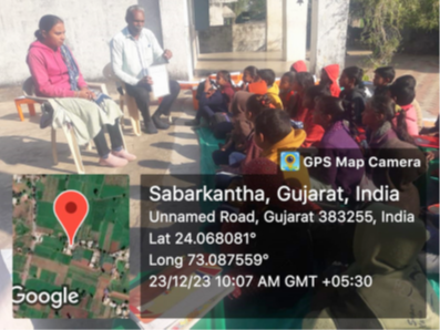 Community Awareness Session in Gujarat, India in December 2023