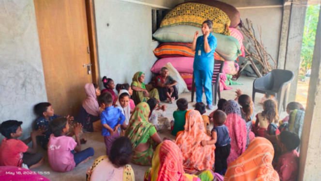 Social Health Education Session in Gujarat, India