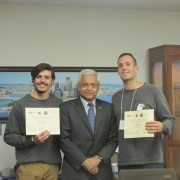Dr. Rabi Chaterjee with the First Place Competition Winners